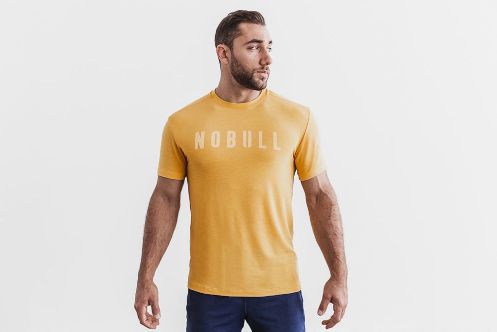 T-Shirts NOBULL Homme Jaune - NOBULL,France (8756-RIVZL)